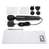 Le Wand Die Cast Plug-In Vibrating Massager - Black