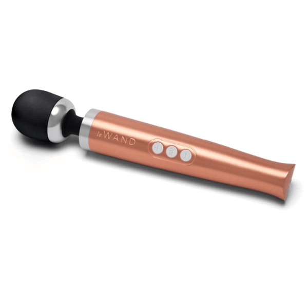 Le Wand Die Cast rechargeable vibrating massager rose gold