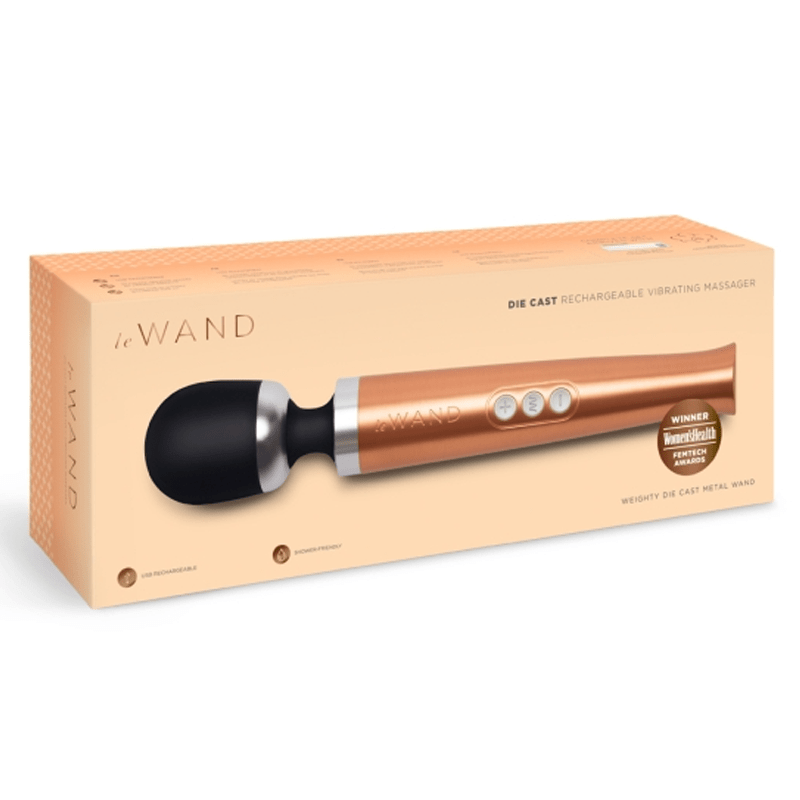 Le Wand Die Cast Rechargeable Vibrating Massager - Rose Gold