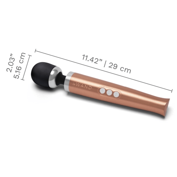 Le Wand Die Cast Rechargeable Vibrating Massager - Rose Gold