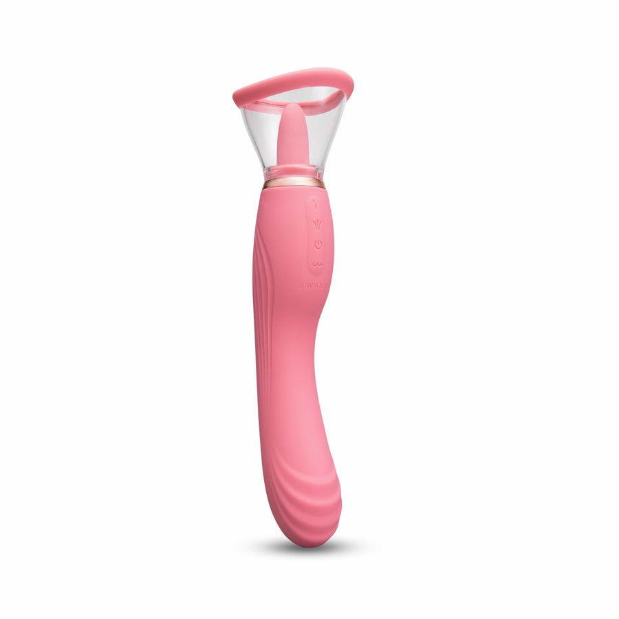 Le Wand Lick Triple Function G-Spot and Oral Stimulation Vibrator