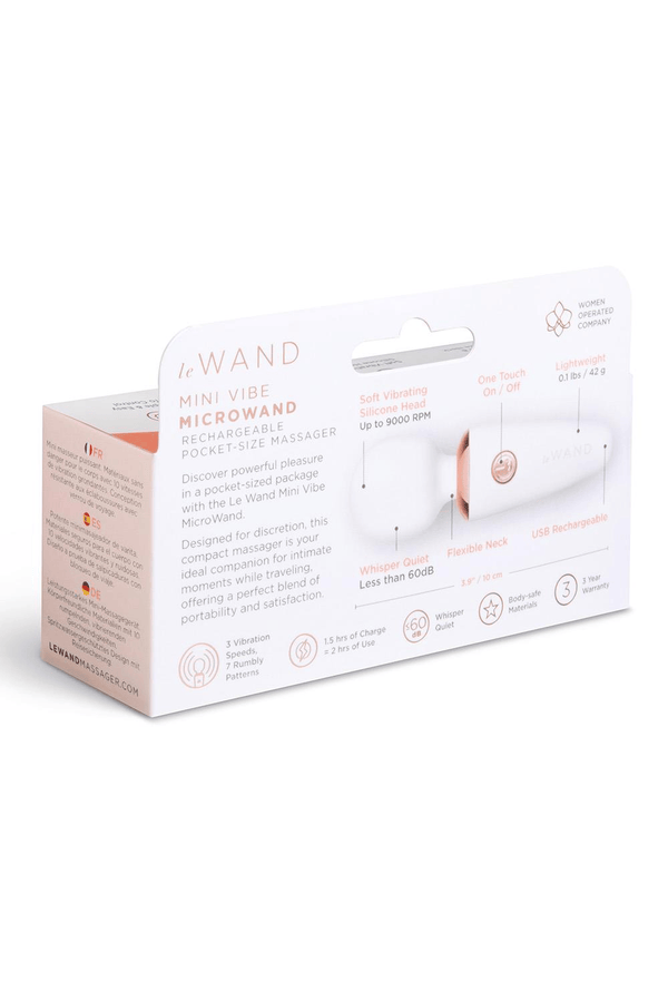 Le Wand Mini Micro Wand White