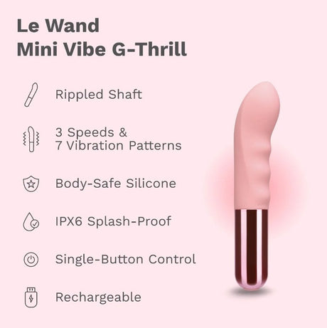 Le Wand Mini Vibe G-Thrill Rechargeable G-Spot Vibrator