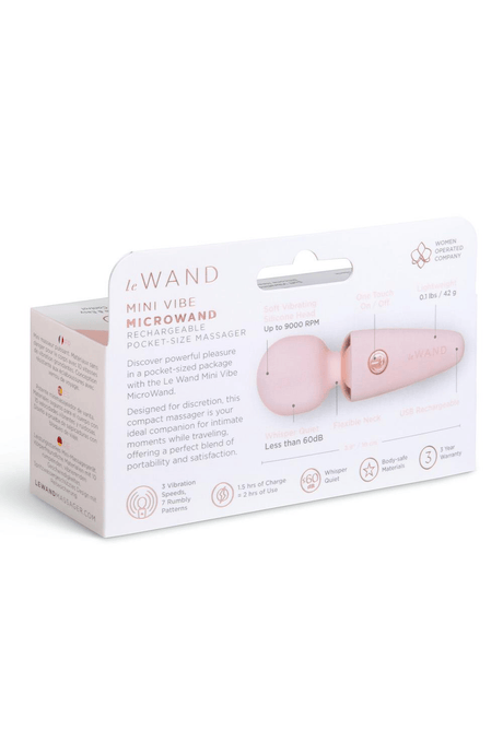 Le Wand Mini Vibe MicroWand Rechargeable Wand Vibrator