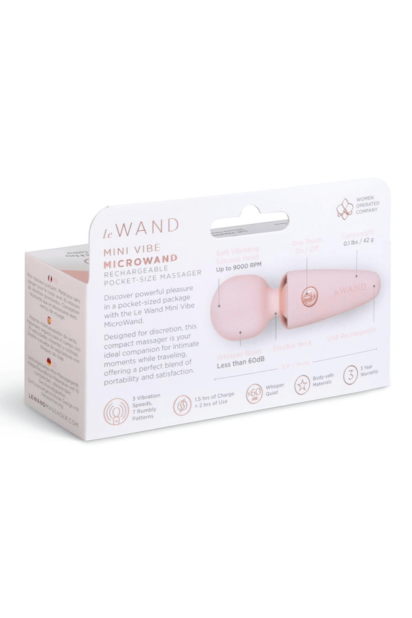 Le Wand Mini Vibe MicroWand Rechargeable Wand Vibrator