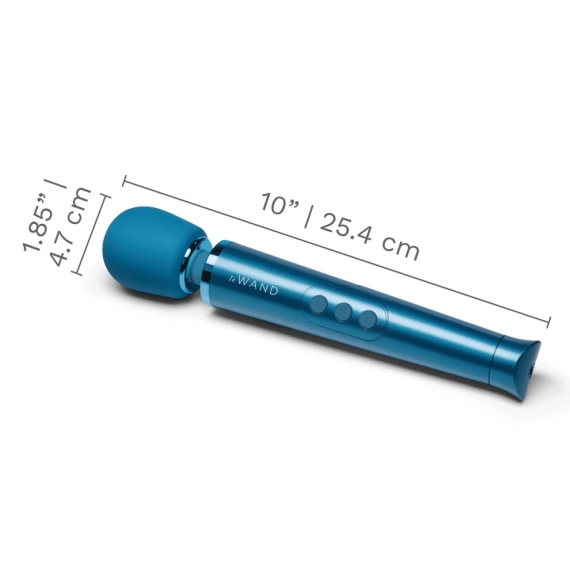 Le Wand Petite - Award-Winning Rechargeable Wand Vibrator - Blue