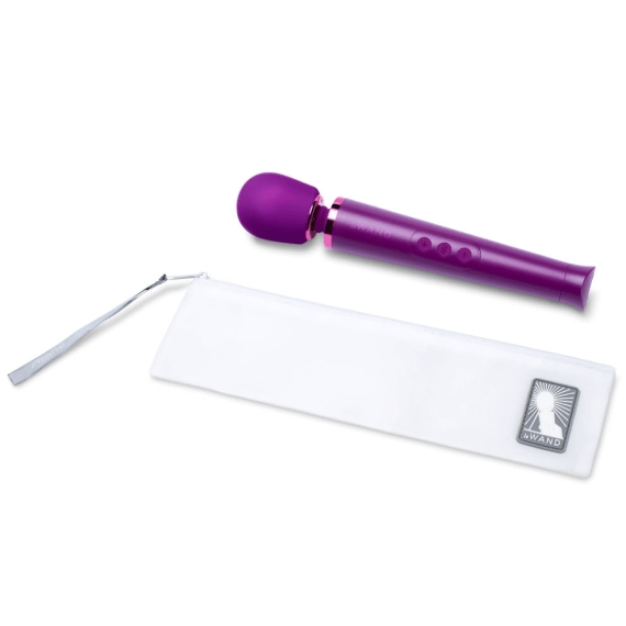 Le Wand Petite - Award-Winning Rechargeable Wand Vibrator - Dark Cherry