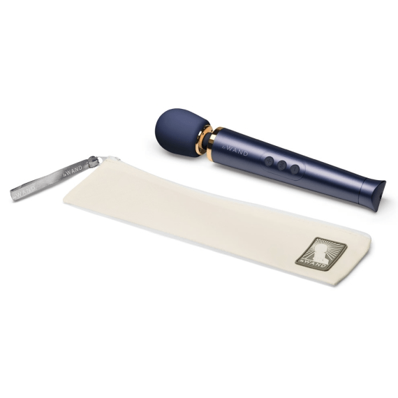 Le Wand Petite Rechargeable Wand Vibrator - Navy