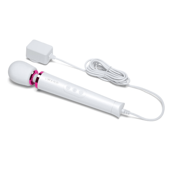 Le Wand Powerful Petite Plug-In Vibrating Wand Massager - White