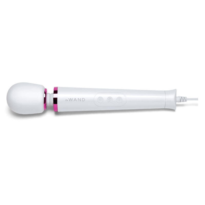 Le Wand Powerful Petite Plug-In Vibrating Wand Massager - White