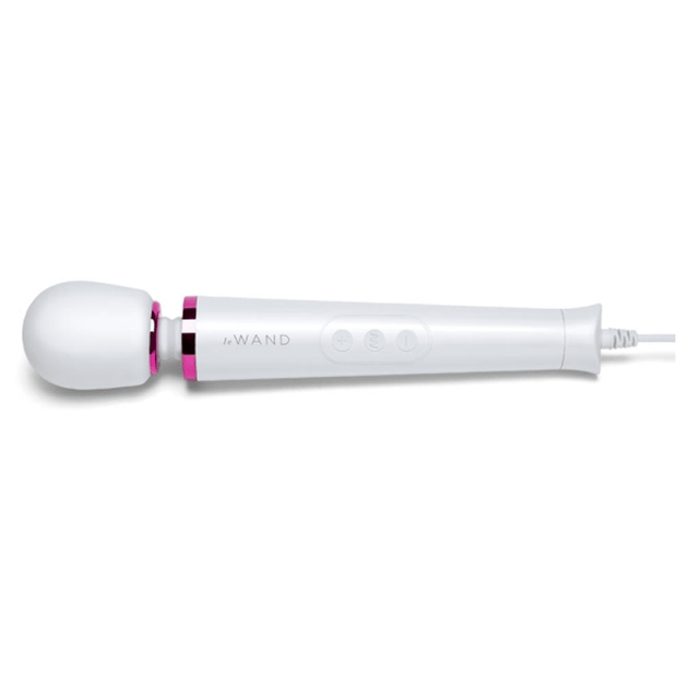 Le Wand Powerful Petite Plug-In Vibrating Wand Massager - White