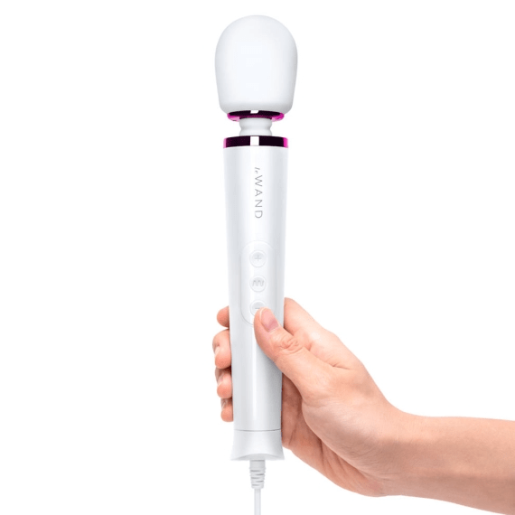 Le Wand Powerful Petite Plug-In Vibrating Wand Massager - White