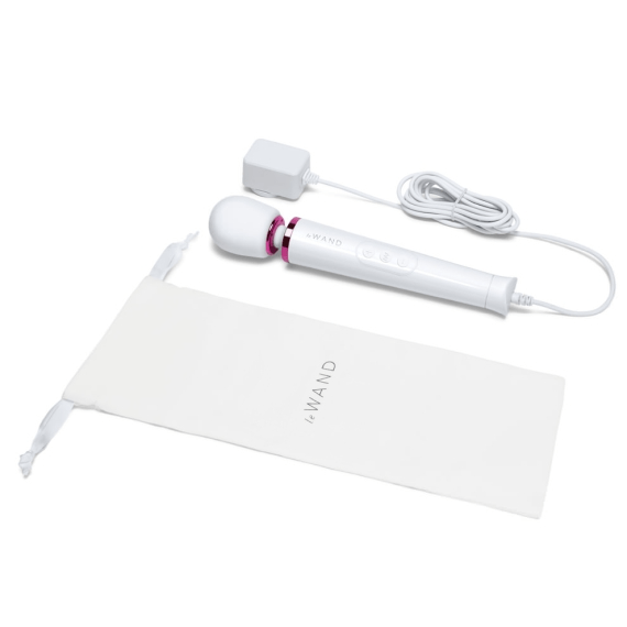 Le Wand Powerful Petite Plug-In Vibrating Wand Massager - White