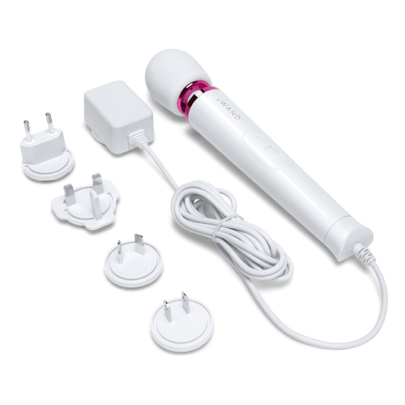 Le Wand Powerful Petite Plug-In Vibrating Wand Massager - White