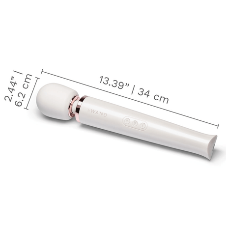 Le Wand Rechargeable Vibrating Massager - Award-Winning Powerhouse - White