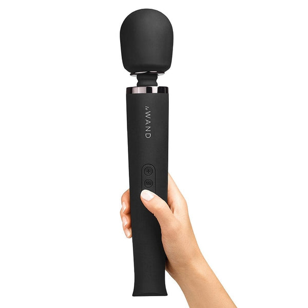 Le Wand Rechargeable Vibrating Wand Massager - Black