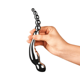 Le Wand Swerve - Dual-Ended Stainless Steel - Rippled Beads & Anal Stimulation
