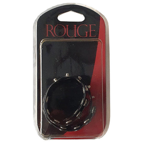 Leather Double Multi Snap Cock Strap / Silver Snap Buttons