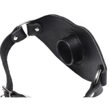 Leather Locking Open Mouth Feeder Gag