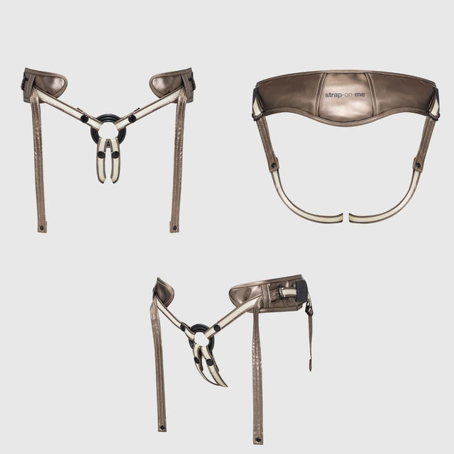 Desirous Leatherette Strap-On Harness for Pegging & Couples Play