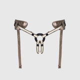 Desirous Leatherette Strap-On Harness for Pegging & Couples Play