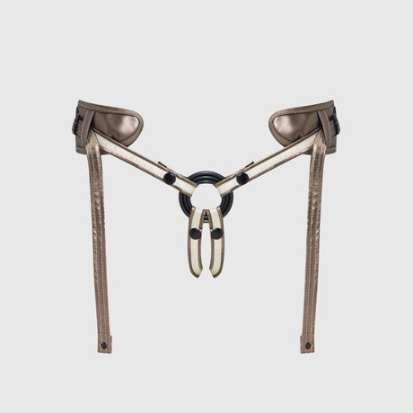 Desirous Leatherette Strap-On Harness for Pegging & Couples Play