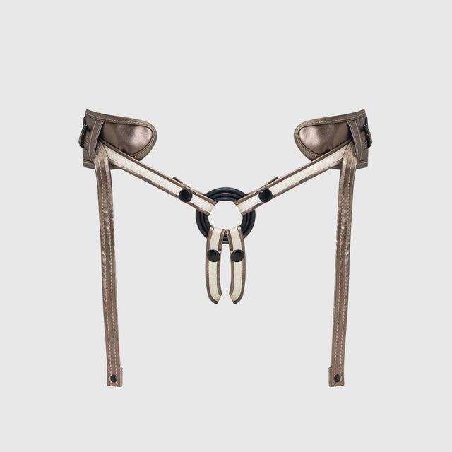 Desirous Leatherette Strap-On Harness for Pegging & Couples Play