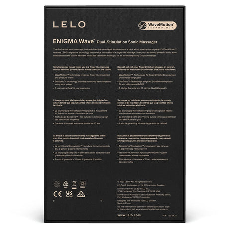 Lelo Enigma Wave Cyber Purple - Triple-Motor Wave Motion Massager