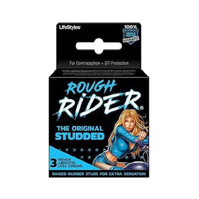 LifeStyles Rough Rider Studded Condoms 3 Pack