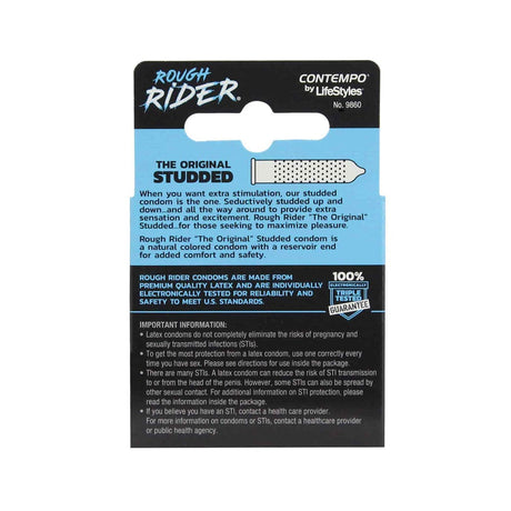 LifeStyles Rough Rider Studded Condoms 3 Pack