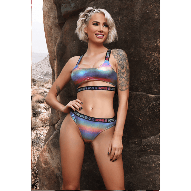Love is Love Crop Top & Panty