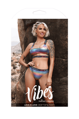 Love is Love Crop Top & Panty