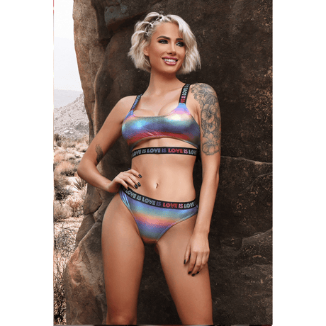 Love is Love Crop Top & Panty