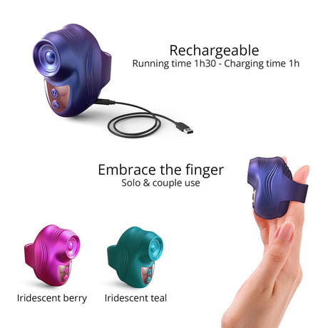Love To Love Kisscool - Iridescent Indigo - Clitoral Stimulation
