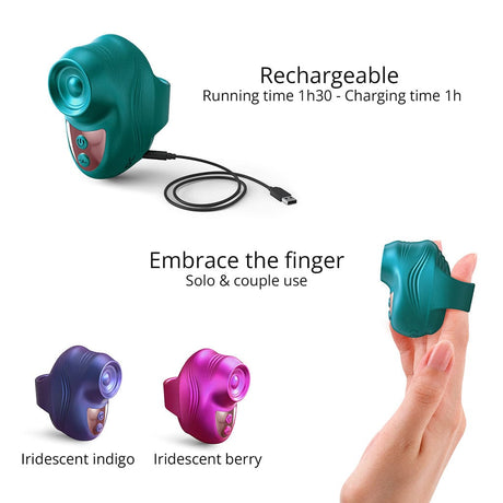 Love To Love Kisscool - Iridescent Teal - Clitoral Stimulation