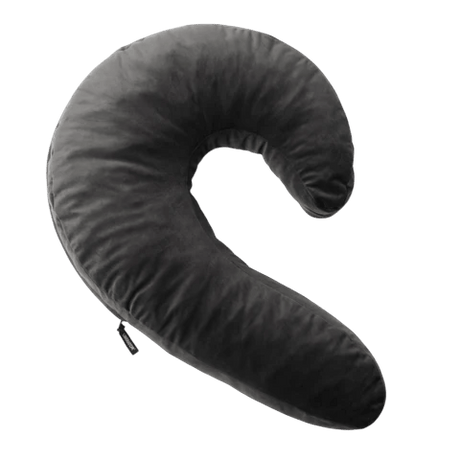 Lune Side Snuggle Pillow with Palm Vibrator Black