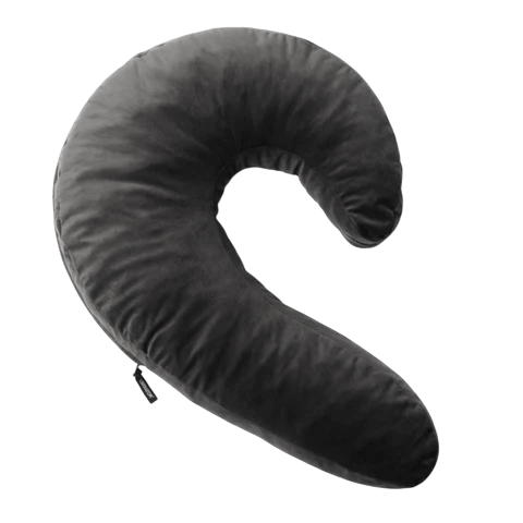 Lune Side Snuggle Pillow with Palm Vibrator Black