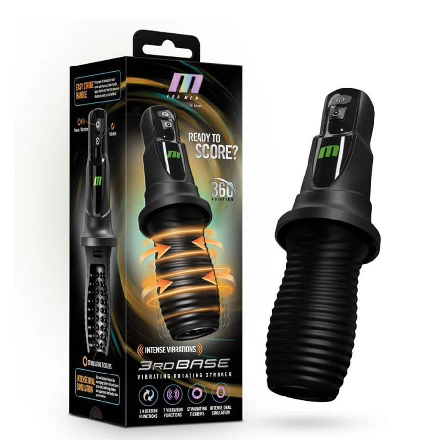 M for Men 3rd Base Black Oral Stroker