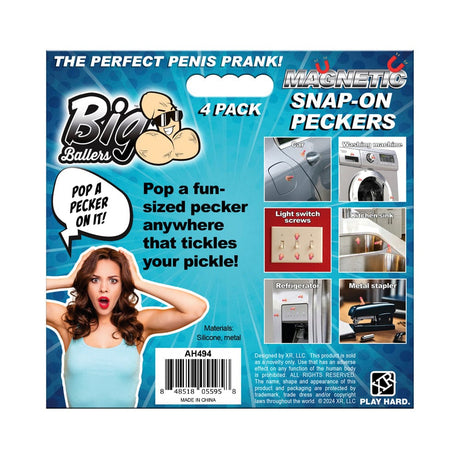 Magnetic Snap-On Peckers - 4 pk