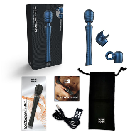 MAN.WAND EDGY Stellar Blue Penis & Clitoral Wand