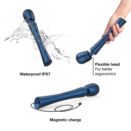 MAN.WAND EDGY Stellar Blue Penis & Clitoral Wand