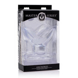 Master Series Anchored Clear Anal Plug.