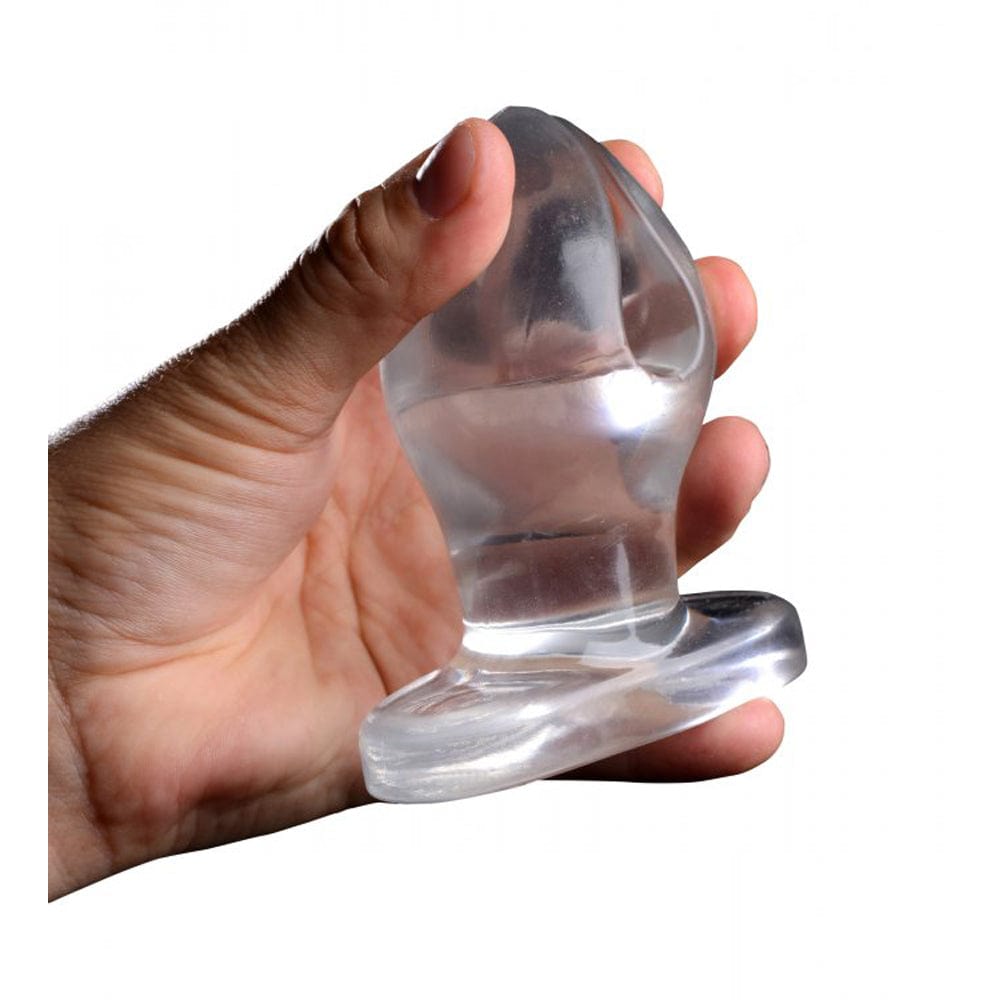 Master Series Anchored Clear Anal Plug.