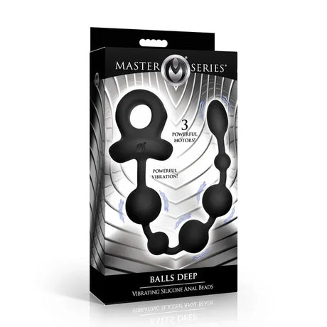 Master Series Balls Deep Vibrating Silicone Anal Beads