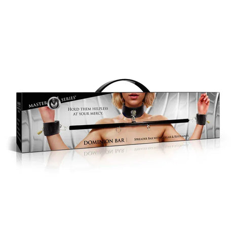 Master Series Dominion Spreader Bar with Locking Collar & Cuffs