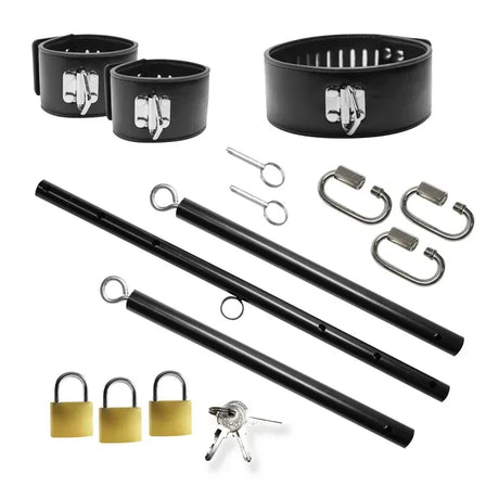 Master Series Dominion Spreader Bar with Locking Collar & Cuffs