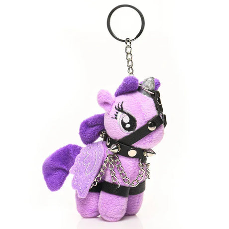 Master Series Raven Plum Bondage Pony Keychain