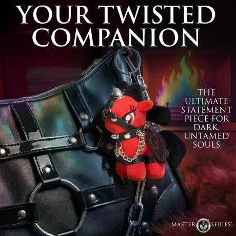 Master Series Scarlett Chainheart Bondage Pony Keychain