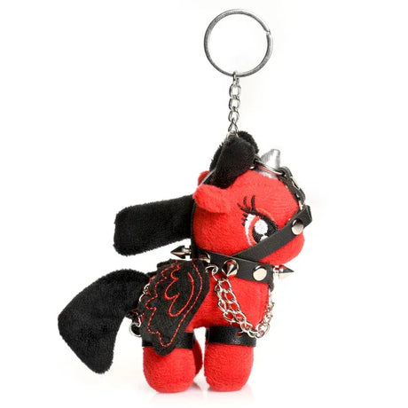 Master Series Scarlett Chainheart Bondage Pony Keychain