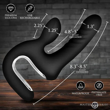 Master Series Thrust Pounder Thrusting Silicone Vibrator